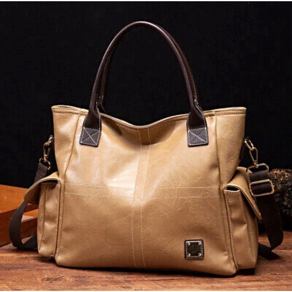 Women's Canvas Tote Bags with Zipper Tote Bags and Wallets Set Shoulder Satchel